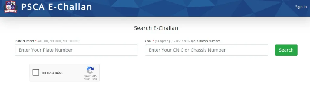 E-Challan Punjab